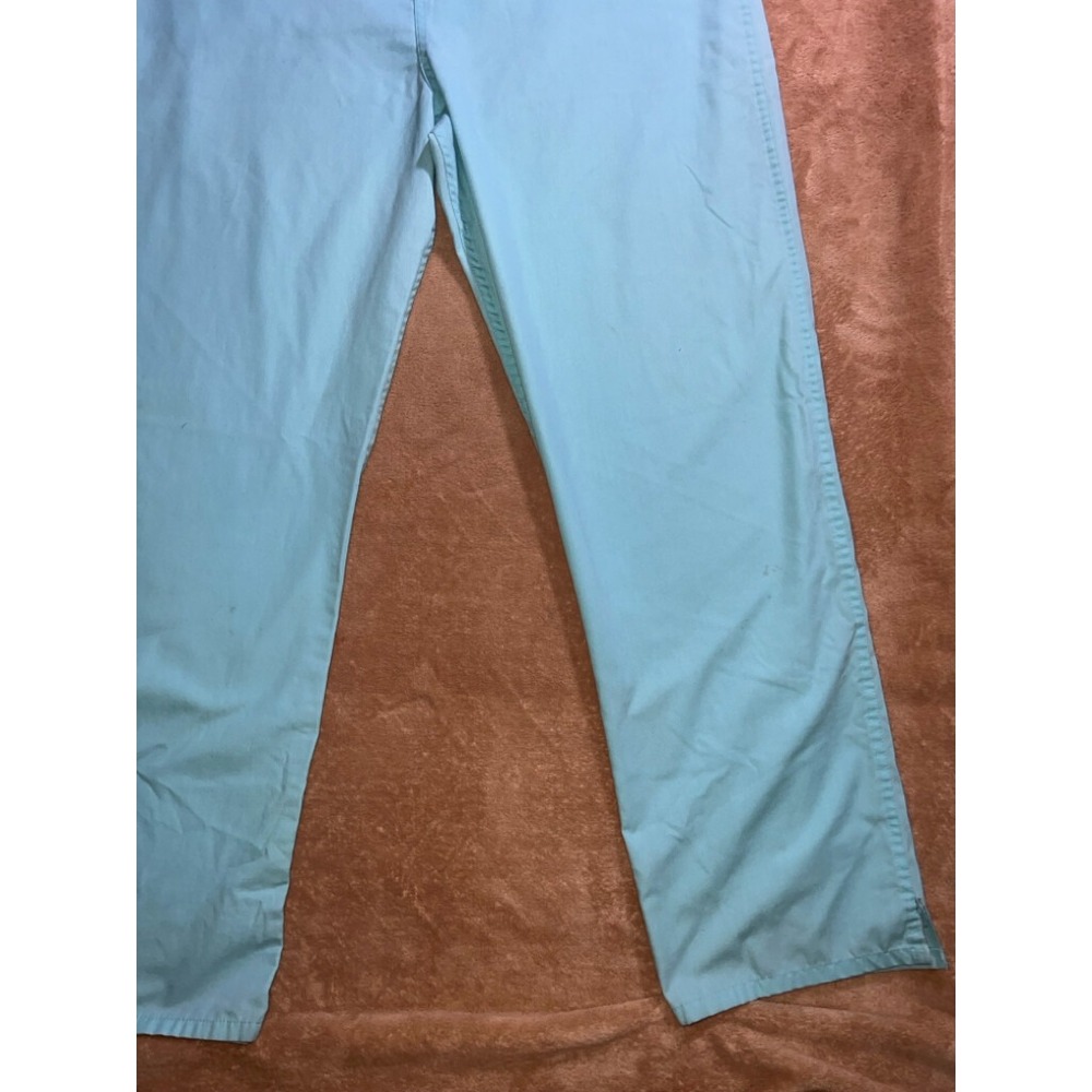 Landau Women Large Mint Green Drawstring Straight Leg Hospital Nurse Scrub‎ Pant